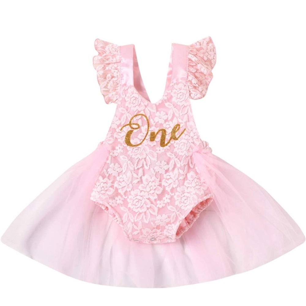 First birthday bodysuit dress